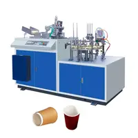 Double Wall Automatic Hot Coffee Tea Paper Cup Outer Sleeve Forming Machine