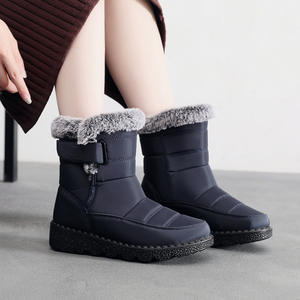 Nuovi Stivaletti Invernali Impermeabili con <span class=keywords><strong>Suola</strong></span> Spessa e Calda Fodera in Pile, Scarpe da Donna Popolari e Versatili, <span class=keywords><strong>Stivali</strong></span> da Neve Alti con Interno Imbottito - Product Image 6