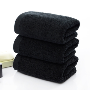 <span class=keywords><strong>Toallas</strong></span> <span class=keywords><strong>de</strong></span> <span class=keywords><strong>mano</strong></span> <span class=keywords><strong>negras</strong></span> seguras resistentes al lejía para salón Spa Toalla <span class=keywords><strong>de</strong></span> salón <span class=keywords><strong>de</strong></span> algodón negro bordada - Product Image 2