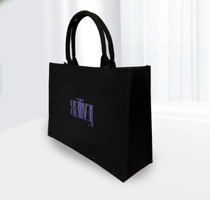 Sac fourre-tout en <span class=keywords><strong>toile</strong></span> <span class=keywords><strong>de</strong></span> <span class=keywords><strong>jute</strong></span> <span class=keywords><strong>noire</strong></span> réutilisable haut <span class=keywords><strong>de</strong></span> gamme, sac fourre-tout pour les courses, sac fourre-tout pour les courses d'épicerie, sac fourre-tout en <span class=keywords><strong>jute</strong></span> pour l'emballage - Product Image 5