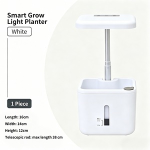 Maceta con Sistema <span class=keywords><strong>de</strong></span> Riego Automático y Lámpara LED <span class=keywords><strong>de</strong></span> Cultivo, Maceta Hidropónica con Nivel <span class=keywords><strong>de</strong></span> Agua Visible para Plantas - Product Image 4