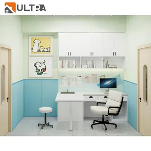 Ultra tasarım veteriner kliniği dekorasyon iç tasarım hayvan hastane veteriner ekran evcil hayvan dükkanı resepsiyon masası kafes ekran