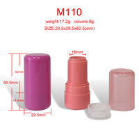 M110 Emballage Cosmétique Rond Maquillage Rotatif Baume À Lèvres Tube Surligneur Bâton Conteneur Twist Hermétique Gelée Blush Bâton Tube