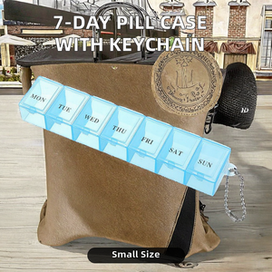 Organizador de Pastillas Portátil OEM para 7 Días con Llavero, Pastillero de Viaje de Plástico para un Almacenamiento Semanal Fácil - Product Image 2