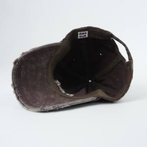 Casquette de baseball en denim pur coton délavé, style décontracté, pour <span class=keywords><strong>femme</strong></span>, visière incurvée, casquette à visière, vente en gros - Product Image 6