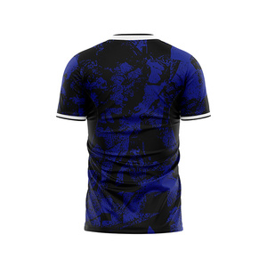 T-shirt de sport unisexe à manches courtes en tricot respirant et anti-plis, entièrement personnalisé par sublimation HEALY avec logos - Product Image 6