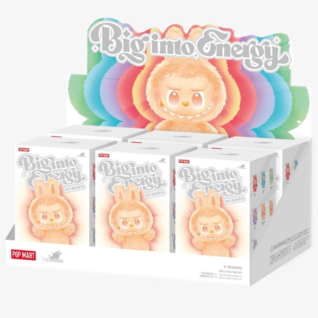 6 Boxes/Set Labubu V3 Big into Energy