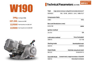 Di alta qualità Dirt moto <span class=keywords><strong>bicicletta</strong></span> NC450S W190 NC300S <span class=keywords><strong>motore</strong></span> 4 tempi 4 valvole raffreddato ad acqua tipo <span class=keywords><strong>motore</strong></span> di prova albero bilanciato - Product Image 2