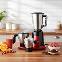 Calinfor roestvrijstalen blendermixer 850W zuiver koperen motor 1,5L 3-snelheden multifunctioneel met één klik reinigbaar huishoudelijk