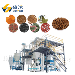 Línea de máquina de producción de pellets de alimentación de peces flotante para hacer tilapia Animal mascota gato perro pájaro lechones - Product Image 1