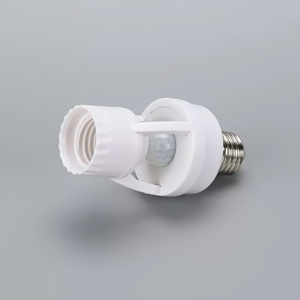 Base de lampe PC réglable <span class=keywords><strong>OLIP</strong></span> E26/E27 avec capteur de mouvement PIR, allumage/extinction automatique, éclairage nocturne pour sous-sol, contrôle par vis, garantie 2 ans - Product Image 3
