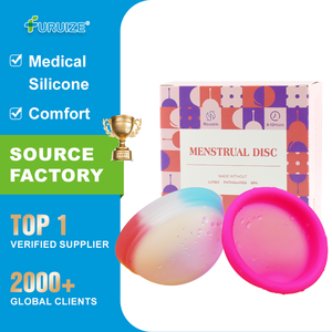 Kit de disque menstruel Furuize pour les soins féminins, conçu pour être retiré comme des tampons - 100% <span class=keywords><strong>silicone</strong></span> de qualité médicale - Product Image 4