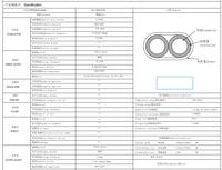 Câble de compensation de capteur haute température K-GG-30AWG Type K en fibre de verre pour thermocouple, 480°C