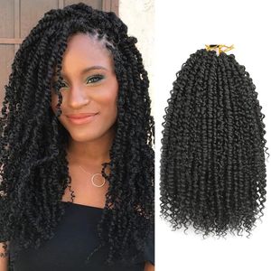 Extensiones de Cabello Sintético de 14 Pulgadas Pre-Enlazadas para Crochet <span class=keywords><strong>Passion</strong></span> Twist, Faux Locs Bohemian, Venta al Por Mayor, Extensiones de Cabello Suaves - Product Image 1