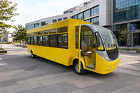 Bus électrique de tourisme sur mesure de 14 places, personnalisable, pour trajets étroits, idéal pour les quartiers de luxe et les circuits urbains