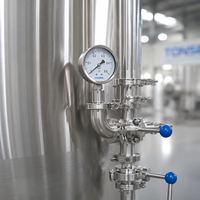 Fermenteur de bière à double enveloppe Tonsen 10HL, 1000L, en acier inoxydable, unitank conique avec système de refroidissement au glycol pour brasserie artisanale