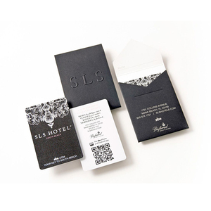 Sobre Pequeño de Color Negro con Logotipo Personalizado en Relieve, Sobre para Empaquetar Tarjetas de Visita - Product Image 2