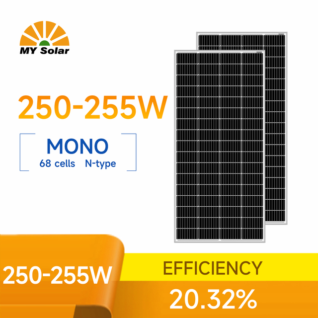 MYPVTECH High Efficiency 250W 255W SOLAR PANEL for SYSTEM