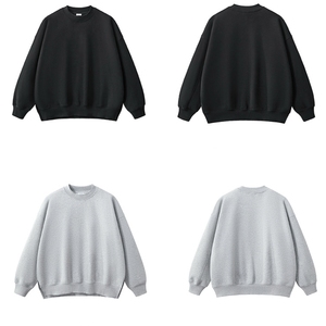 Fashionable Plus Size 100% Cotton Split Hem Plain Sweatshirt <strong>Longline</strong> O-Neck Turtle Neck Jogging Casual <strong>Jumpers</strong> - Product Image 4