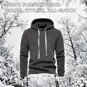 Nouveau sweat à capuche en molleton uni pour homme, coupe ample, manches longues, tendance, tout-aller, teinture unie, thermique, automne et hiver - Product Image 2