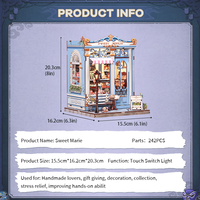 CuteBee vente en gros bricolage Miniature maison CWGC207 bricolage artisanat Kit bricolage Miniature maison 3D Puzzle en bois livre Nook Kit