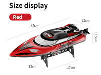 Usine 2.4G télécommande veilleuse Anti tour hélice Yachts eau Yacht modèle RC vitesse bateau jouets pour enfants
