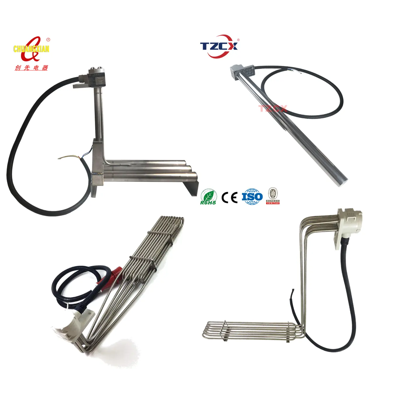 CE certified TZCX brand custom electric tubular industrial process heater