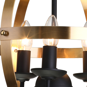 Nord de l'europe unique E27 fer noir moderne industriel cuisine suspension lampe - Product Image 3
