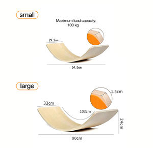 プロ仕様の木製バランスボード、体幹強化、安定性、バランス練習用デスクアクセサリー - Product Image 2