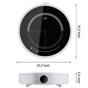 Fogão de indução multiplaca de 1,5Kw com painel de controle de toque de um clique para uso doméstico