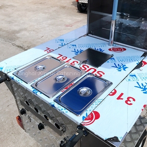 <span class=keywords><strong>Chariot</strong></span> portable <span class=keywords><strong>chariot</strong></span> de hot-dogs bon marché chariots de vente de nourriture kiosque de support de remorques utilisé avec des parapluies à roues à vendre - Product Image 3