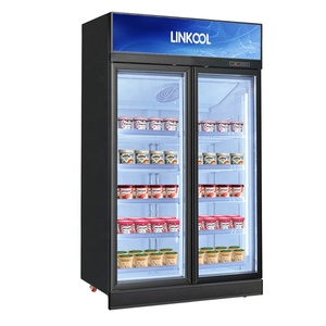 Convenience Store Supermarket Gelato Display Freezer <strong>Smart</strong> Mobile Ice Cream Cool Chiller <strong>Refrigerator</strong> With <strong>Screen</strong> - Product Image 1