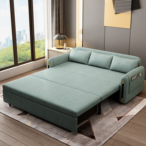 Foldable Dual Use Tech Cloth <b>Sofa</b> <b>Bed</b> <b>With</b> <b>Storage</b> Easy Clean Multifunctional Space Saving Furniture For Small Home - Product Image 3