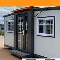 Maison préfabriquée en conteneur, cabine modulaire, toit plat, hébergement temporaire, bureau, maison, taille personnalisée