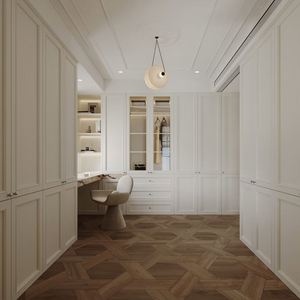 Armoire à vin en bois de style français avec rangement amovible pour chambre à coucher, salle à manger, salon et villa, meubles de maison - Product Image 4