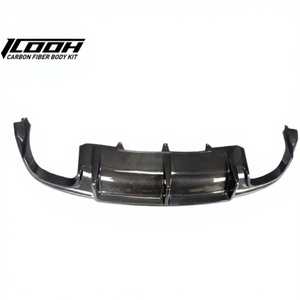 ICOOHH Racing Kit de carrosserie de séparateur de lèvre de pare-chocs arrière en Fiber de carbone nouvelle condition pour Audi S5 <span class=keywords><strong>2014</strong></span> - Product Image 1
