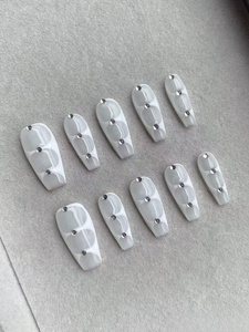 <span class=keywords><strong>Uñas</strong></span> Postizas Francesas Hechas a Mano de Alta Calidad al por Mayor, Color Rosa Degradado, 10 Piezas, <span class=keywords><strong>para</strong></span> Mujeres y <span class=keywords><strong>Niñas</strong></span>, Accesorios <span class=keywords><strong>para</strong></span> Decoración de <span class=keywords><strong>Uñas</strong></span> - Product Image 5