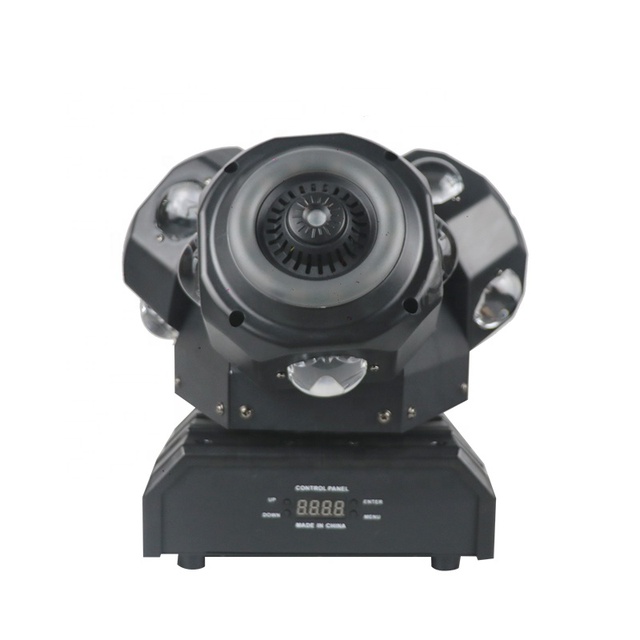 Lighting Manufacturer Hong He LED Three Head Rotating 12*10W Moving Head Light with Sound Active for DJ Disco Party/ Club
