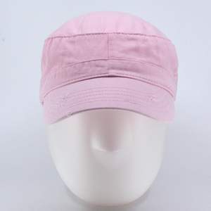 หมวกแก๊ปเบสบอลระบายอากาศได้ดีสีชมพูใส่ได้ทั้งชายและหญิงหมวกแก๊ปผ้าฝ้ายฟอกสีทรงสั้นทุกวันสไตล์วินเทจ - Product Image 2