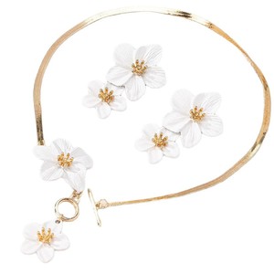 Pendientes de hebilla OT <span class=keywords><strong>con</strong></span> cadena de hueso de serpiente de flor degradada personalizada de gran venta transfronteriza europea americana - Product Image 5