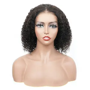 Peruca curta birmanês Bob Wave, peruca de cabelo humano 13x4, renda frontal transparente, cabelo humano