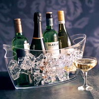 Seau à glace portable étanche en plastique PS de 6 L, style minimaliste moderne, en forme de bateau, pour refroidisseur à vin, idéal pour les soirées en boîte de nuit et les fêtes estivales en extérieur