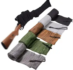 枪袜套套16/47/54英寸硅胶处理防潮枪袜套，用于带瞄准镜的枪 (混色)