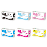 Cartouche d'encre spéciale PJIC7 compatible BK C M Y LC LM avec puce pour Epson PP-50 PP-100N PP-100II PP-100BD