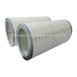 Suministro directo de fábrica Elemento de filtro de papel plisado ignífugo de alta eficiencia Filtro de aire Filtro de polvo de poliéster - Product Image 2