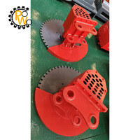 Sierra Hidráulica Bidireccional de Carburo de 1800 mm para Excavadoras de 12-16 Toneladas, Accesorio para Túneles con Profundidad de Corte de 230 mm