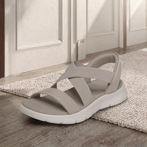 Sandalias Planas con Tiras Cruzadas para Mujer, Punta Abierta, Ligeras, para el Verano, para Ir al Trabajo, para Usar al Aire Libre - Product Image 3