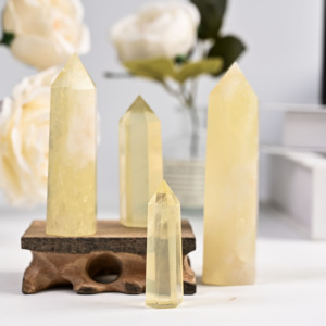 Tour en cristal naturel en gros : Obélisque de citrine, pointe de quartz brut pour l'artisanat et la décoration intérieure - Product Image 1