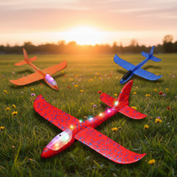 Avion planeur léger en mousse EPP, jouet volant à lancer à la main pour enfants et jeux en plein air, 48x48cm, toutes saisons