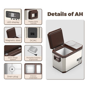 Glacière de voiture <span class=keywords><strong>Alpicool</strong></span> série AH à double zone, mini-congélateur portable à batterie, réfrigérateur à compresseur pour les voyages et les activités de plein air - Product Image 3